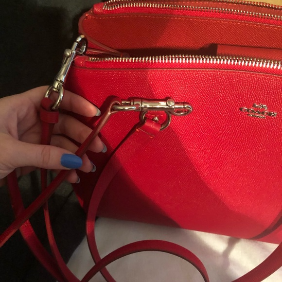 Red Large Coach Carryall - Picture 7 of 7